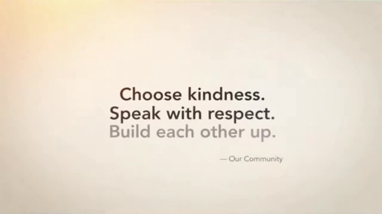 A Simple Reminder to Keep Conversations Kind, Respectful, and Family-Friendly Online