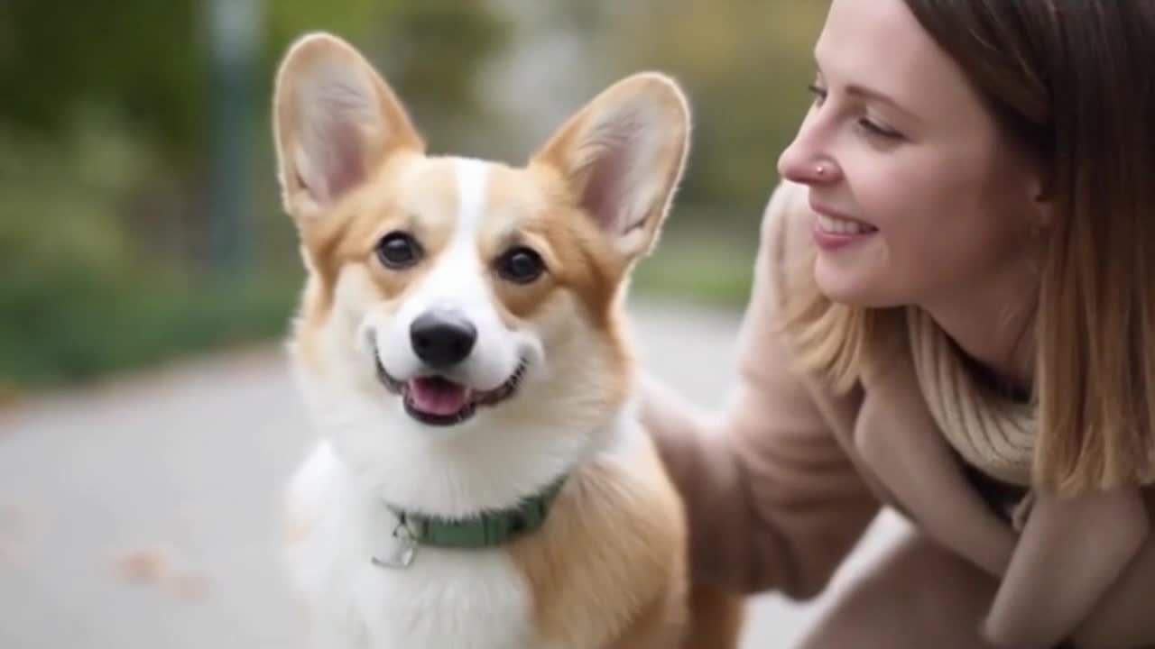 A Cute and Funny Everyday Moment Between a Playful Dog and Its Human Owner