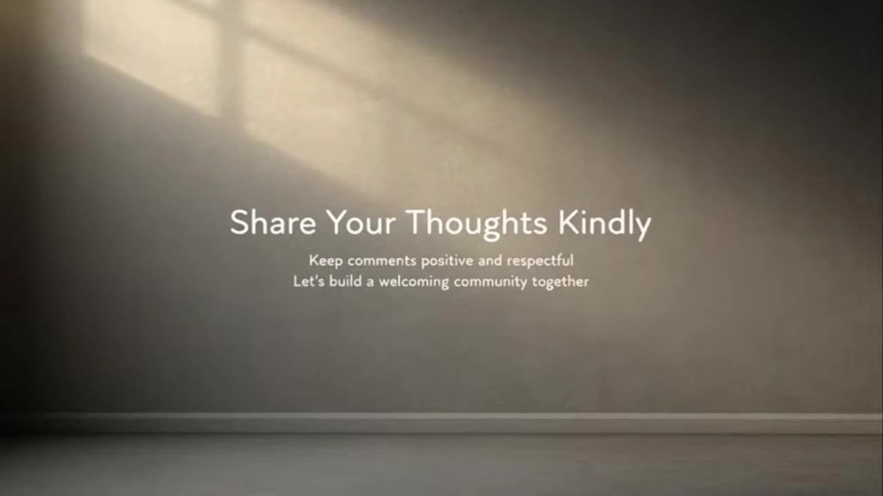 A Friendly Reminder to Share Your Thoughts Kindly and Help Keep Our Community Welcoming