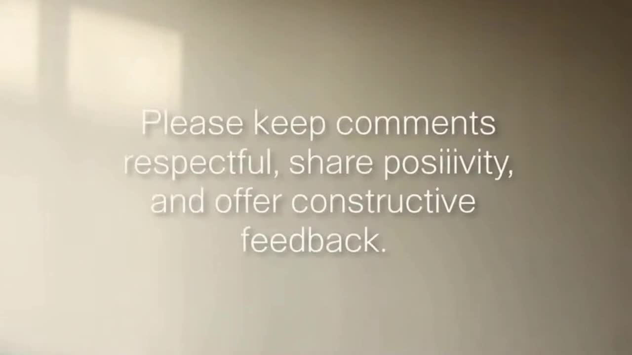A Friendly Reminder to Keep Comments Respectful, Positive, and Welcoming for Everyone