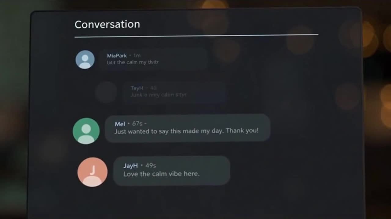 A gentle reminder to keep comments friendly, respectful, and welcoming for everyone watching