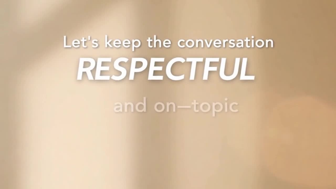 A Friendly Reminder to Keep Comments Respectful, Positive, and Focused on Creativity