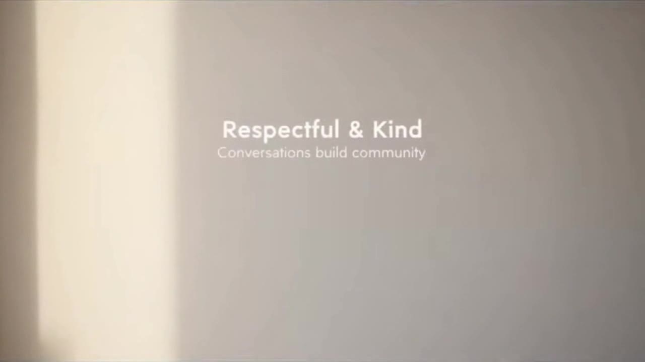 A Simple Reminder to Keep Conversations Friendly, Respectful, and Positive for Everyone