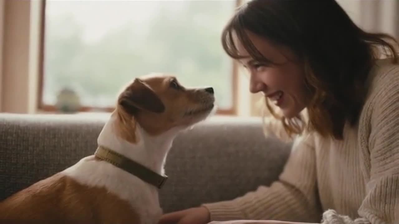 A Quietly Funny Moment Between a Cute Dog and Their Human Owner in Everyday Life