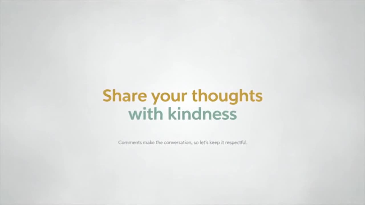 A Friendly Reminder to Keep Comments Kind, Positive, and Supportive for Everyone Here