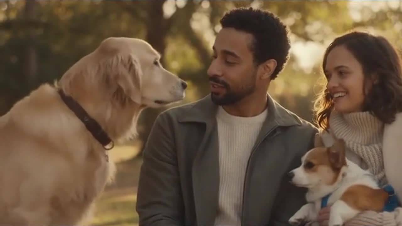 Cute Dogs Sharing a Quietly Funny Moment With Their Human Owners in a Simple Everyday Scene