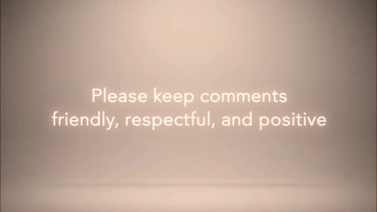 A Calm Reminder to Keep Comments Friendly, Respectful, and Positive for Everyone
