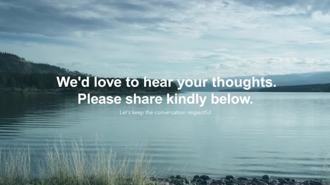 A Friendly Reminder to Share Your Thoughts Kindly and Keep the Conversation Positive for Everyone