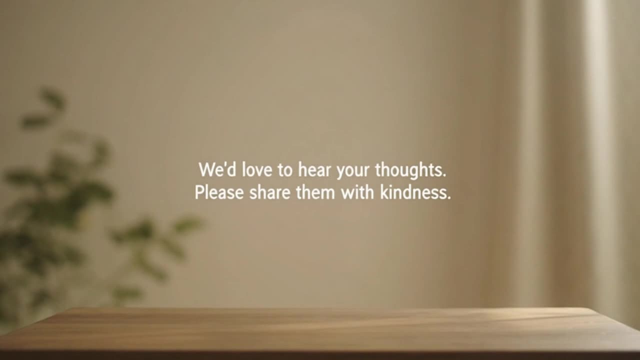 A Friendly Reminder to Share Your Thoughts Kindly and Help Keep Our Community Welcoming for Everyone