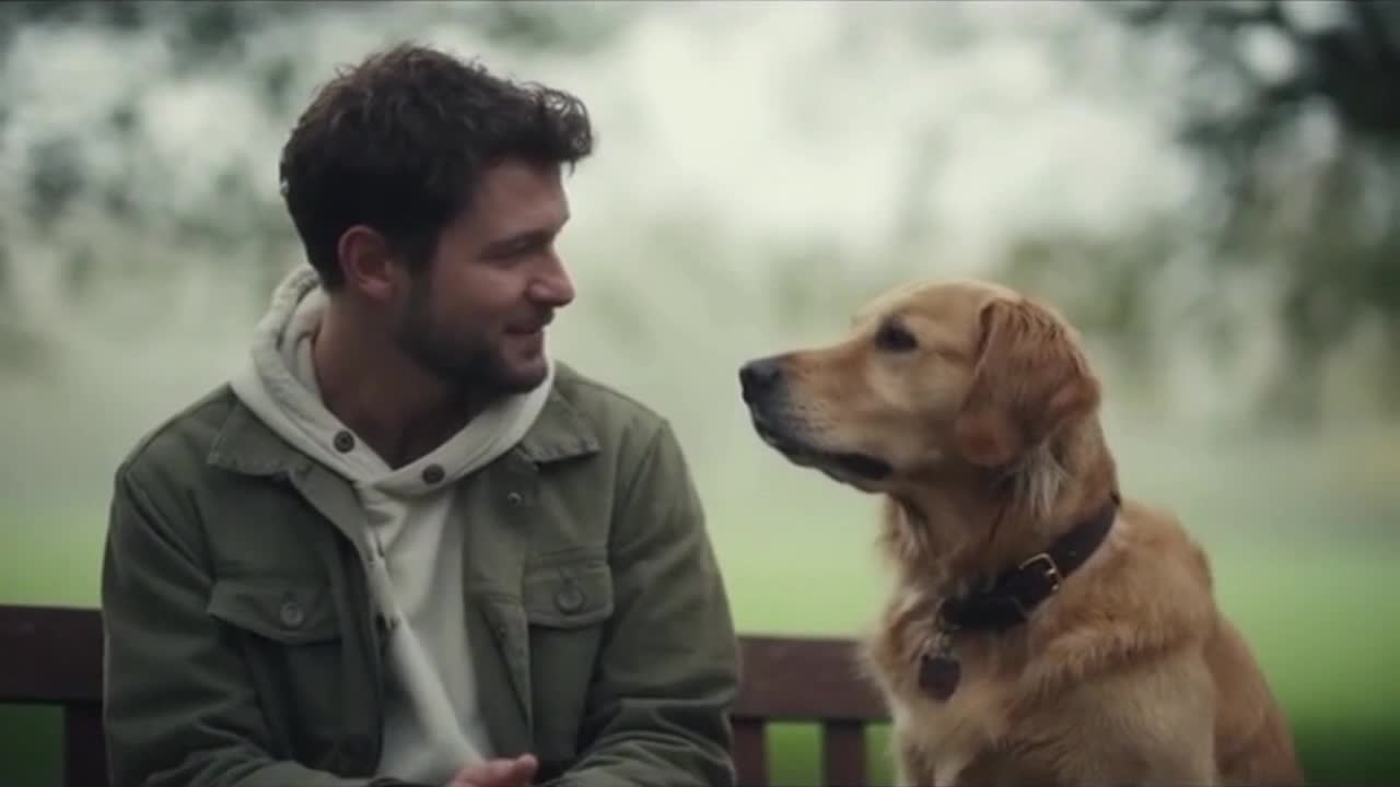 A Cute, Funny Moment Between an Adorable Dog and Its Human Companion