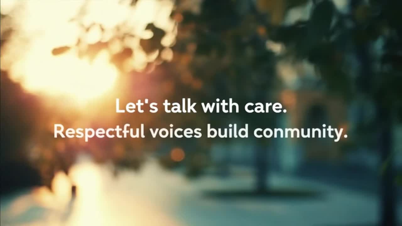 A Simple Reminder to Keep Conversations Positive, Respectful, and Welcoming for Everyone