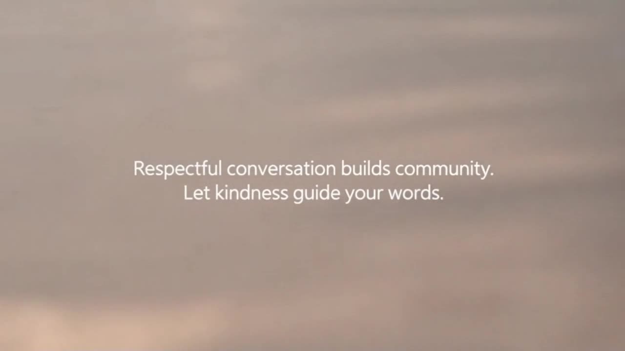 A Quiet Invitation to Share Kindly, Listen Openly, and Build a Positive Community Together