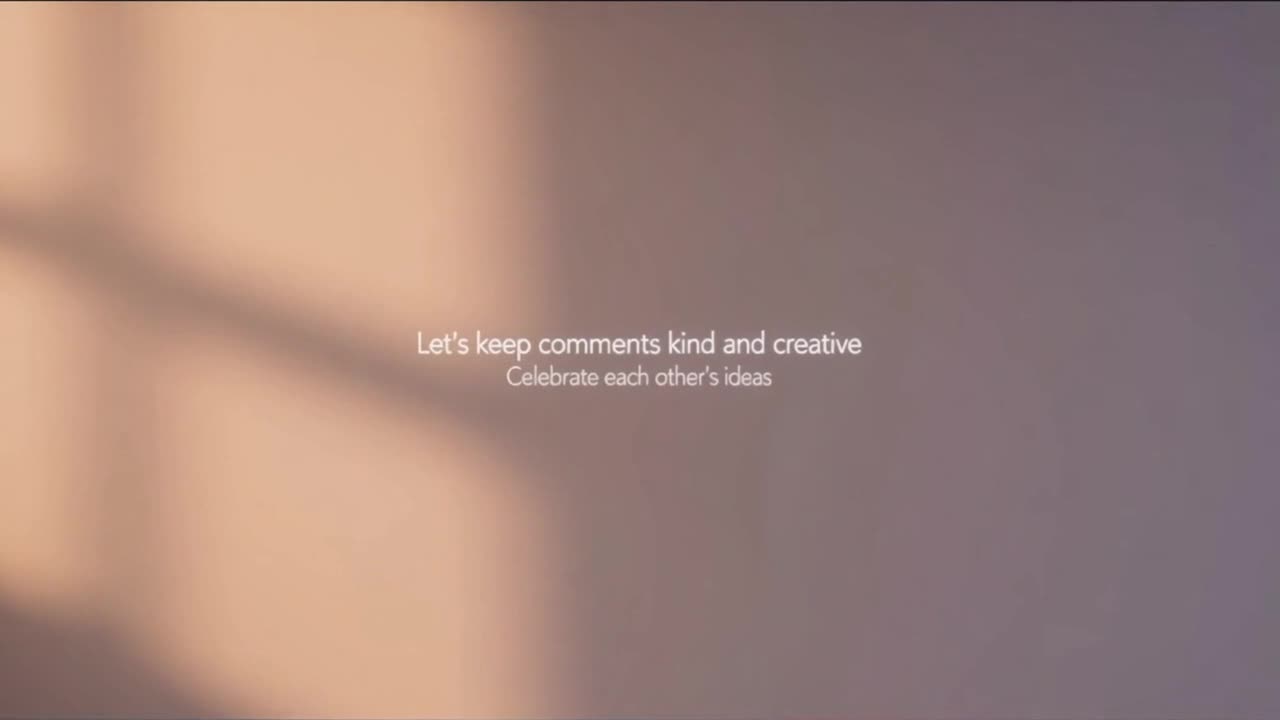 A Gentle Reminder to Keep Comments Friendly, Respectful, and Focused While Celebrating Creativity To