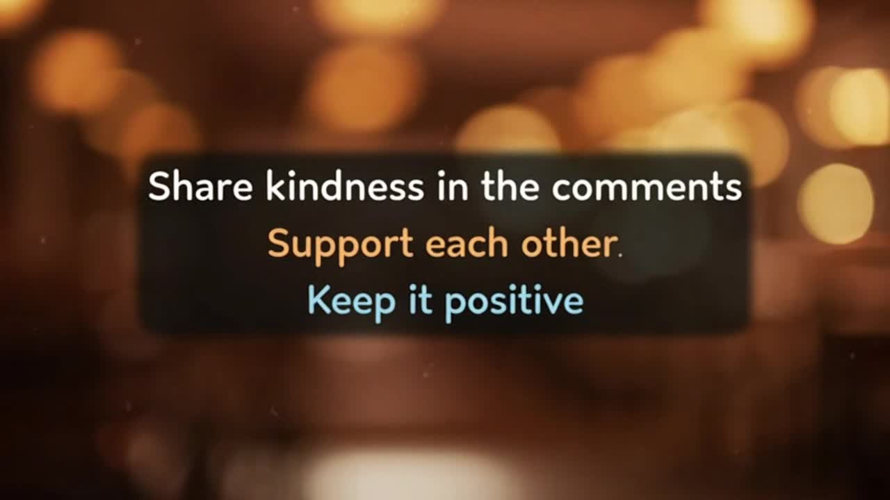 A Friendly Reminder to Keep Comments Respectful, Positive, and Supportive for Everyone