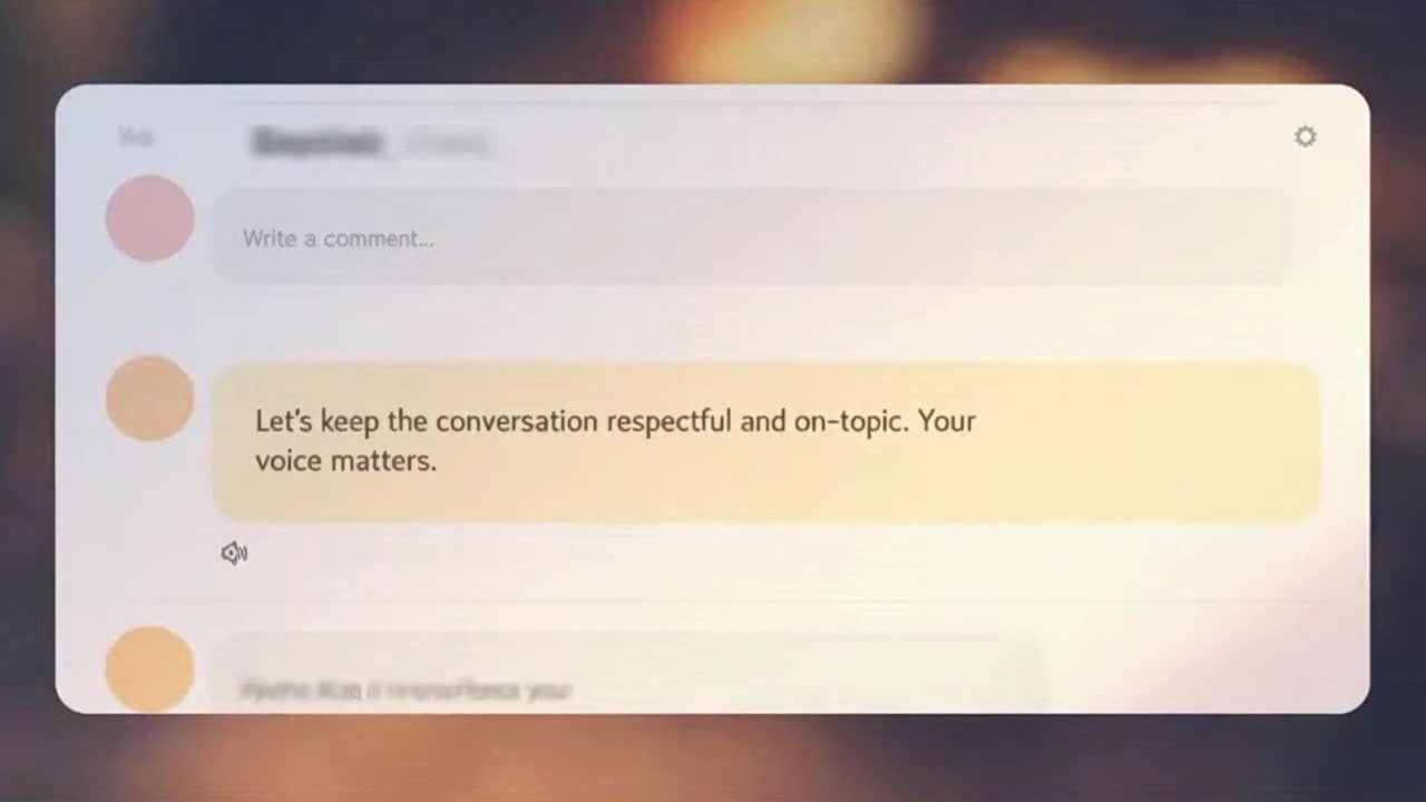 A Calm Reminder to Keep Comments Respectful, Friendly, and On-Topic for Everyone