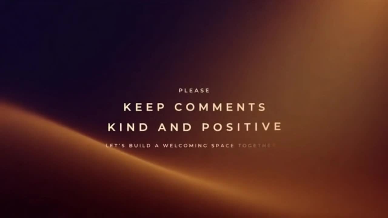 A Gentle Reminder to Keep the Comments Kind, Supportive, and Welcoming for Everyone