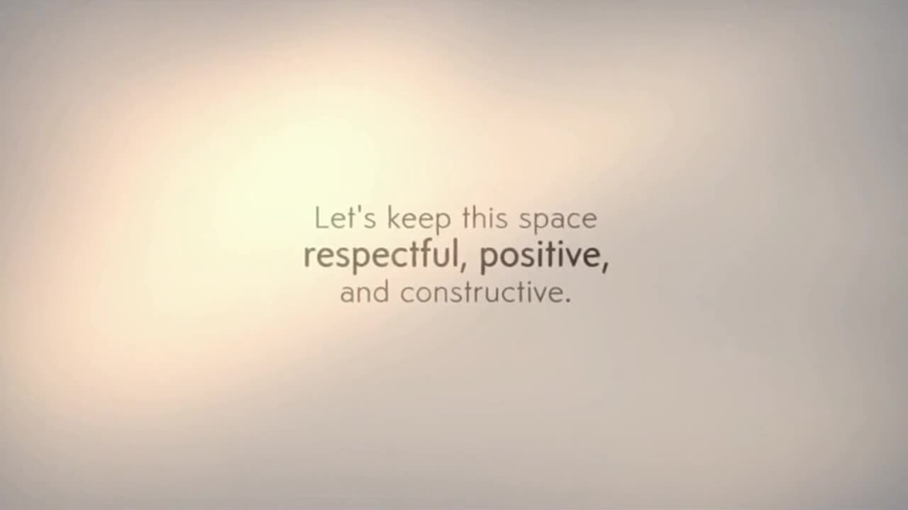 A Friendly Reminder to Keep Comments Respectful, Positive, and Welcoming for Everyone
