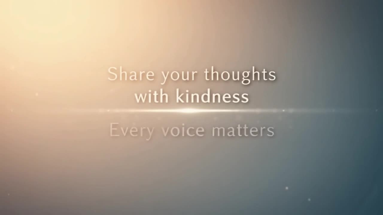 A Warm Invitation to Share Your Thoughts Kindly and Keep Conversations Positive