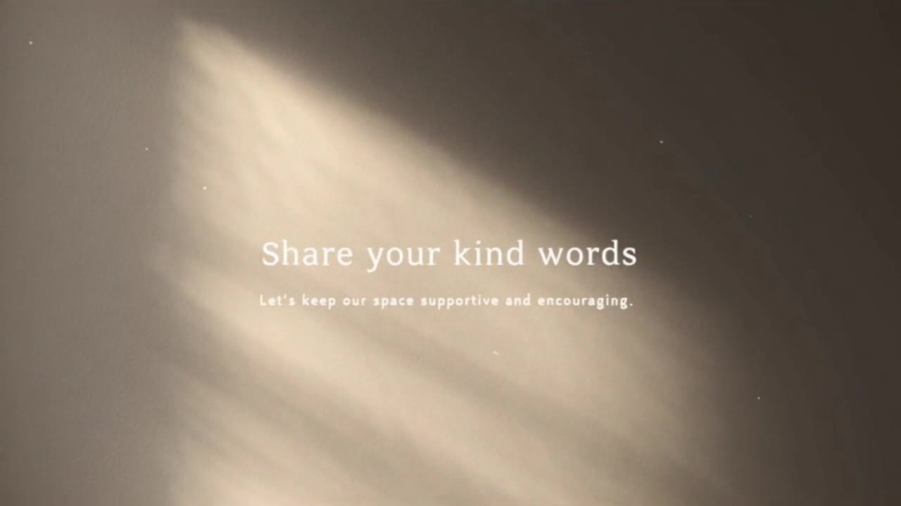 A Simple Reminder to Keep Comments Positive, Respectful, and Supportive for Everyone