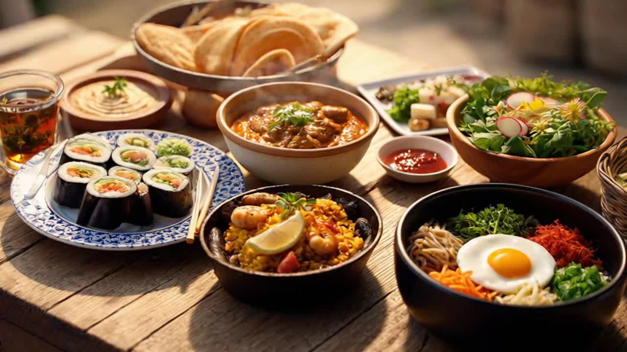 A Quiet Glimpse of World Cultures Through Colorful, Authentic Global Cuisines