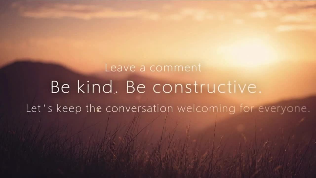 A Warm Reminder to Keep Comments Respectful, Constructive, and Family-Friendly for Everyone