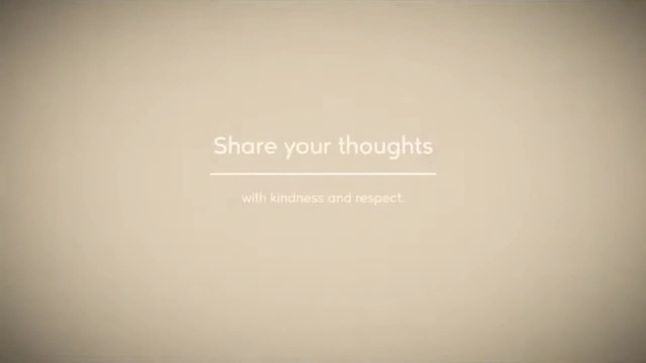 A Simple Reminder to Share Your Thoughts Kindly and Keep Our Community Welcoming