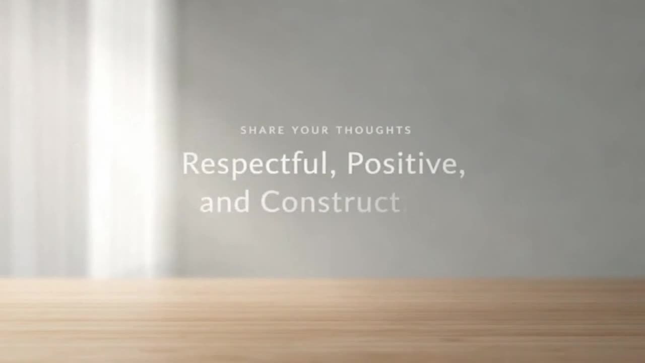 Creating a Welcoming Comment Space Through Positive, Respectful, and Constructive Engagement