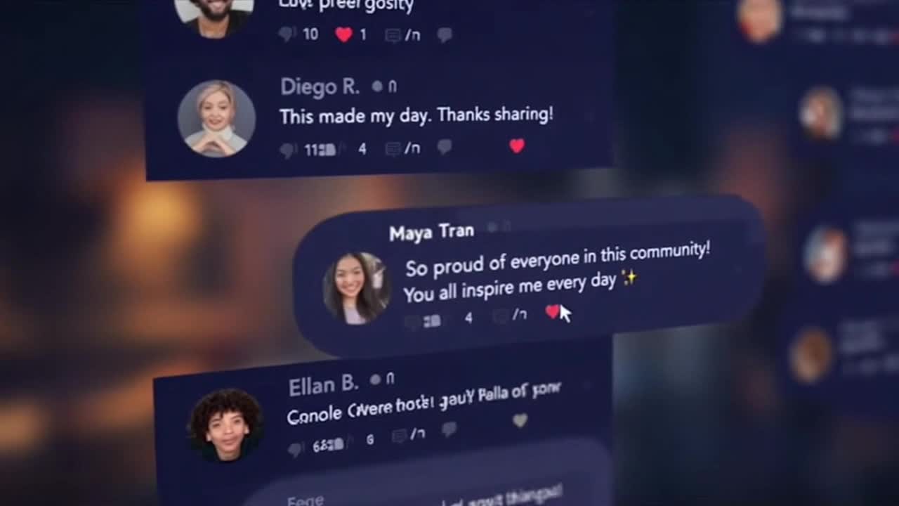 Friendly Community Reminder Encouraging Positive and Respectful Online Conversations