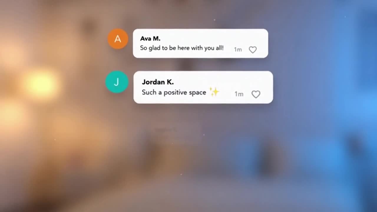 Friendly and Respectful Online Community Message Encouraging Positive Conversations