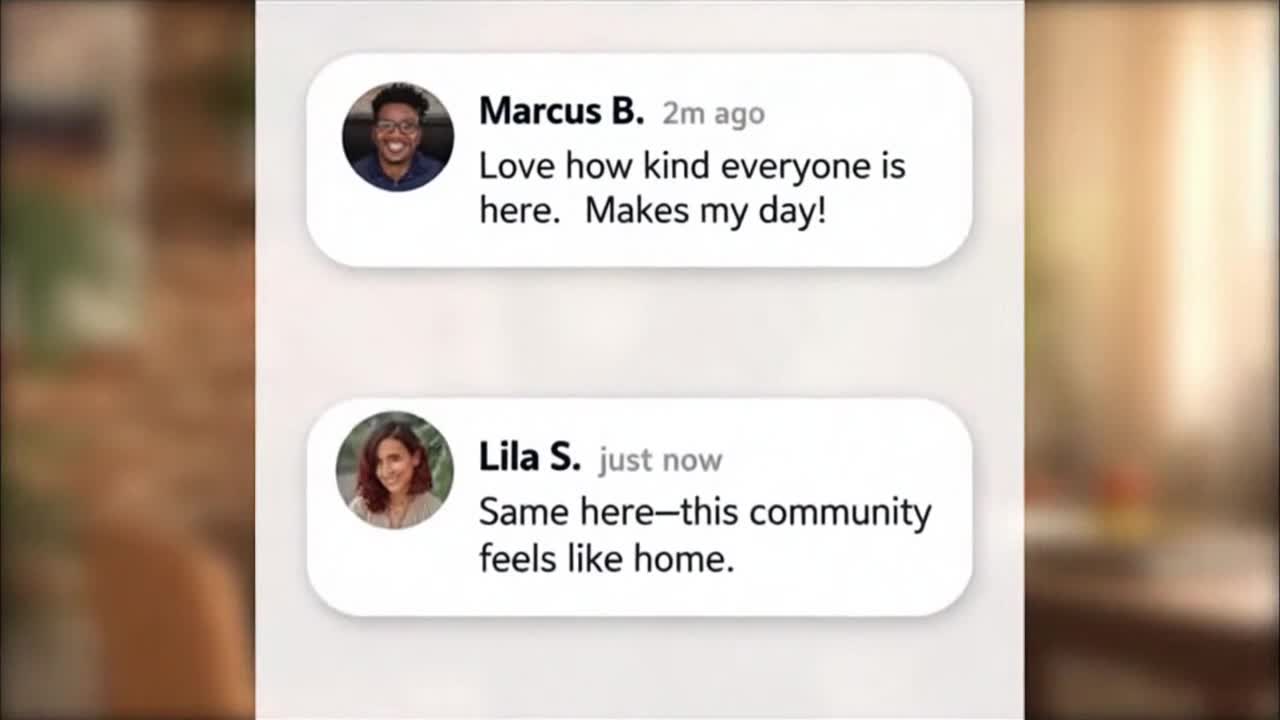 Friendly Community Messages Create a Positive and Welcoming Online Space