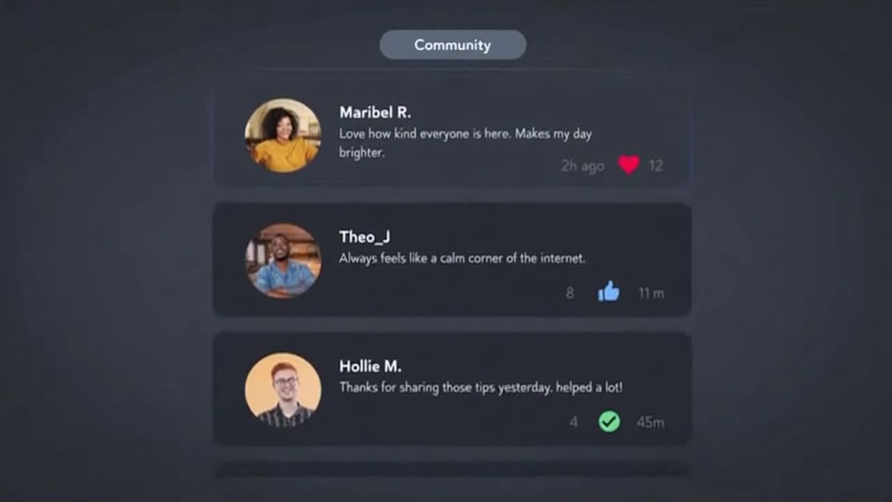 Friendly Community Comment Space Encouraging Respectful and Positive Conversations Online