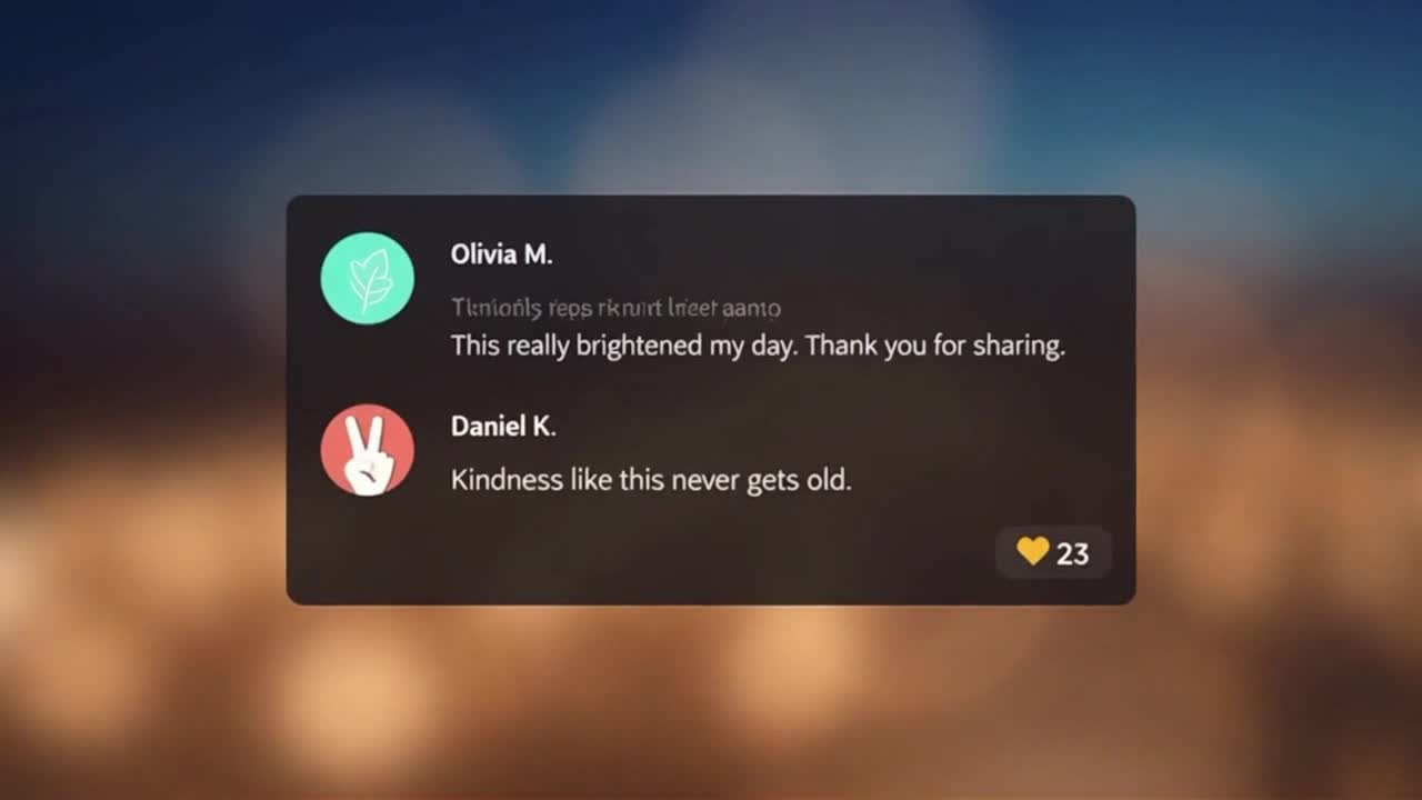 Friendly Community Reminder Encouraging Positive and Respectful Conversations Online