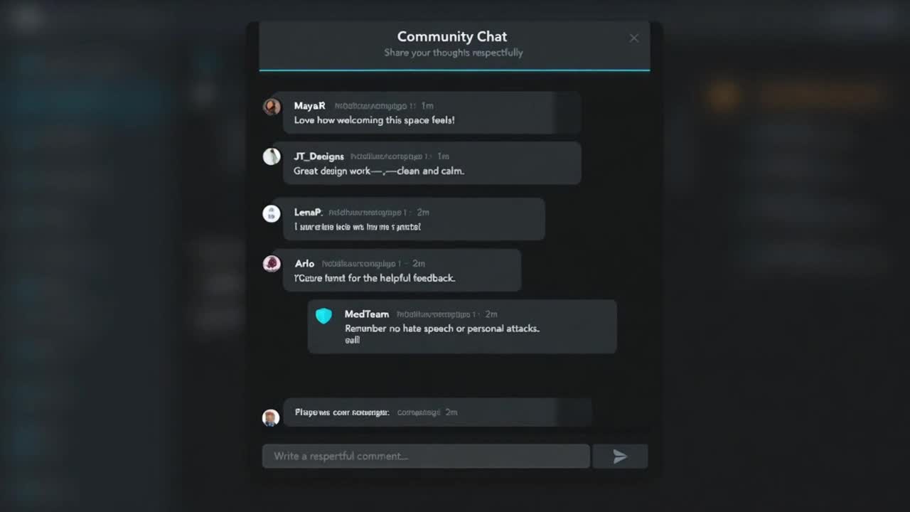Creating a Positive and Respectful Community Through Friendly Comments and Constructive Conversation