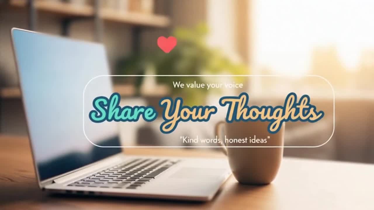 Friendly Community Reminder Encouraging Respectful Feedback and Positive Conversations