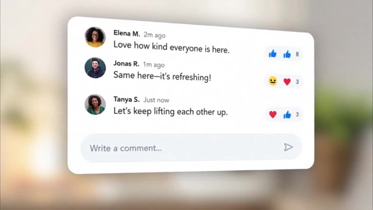 Friendly Community Reminder Encouraging Respectful Family-Friendly Comments and Positive Discussion