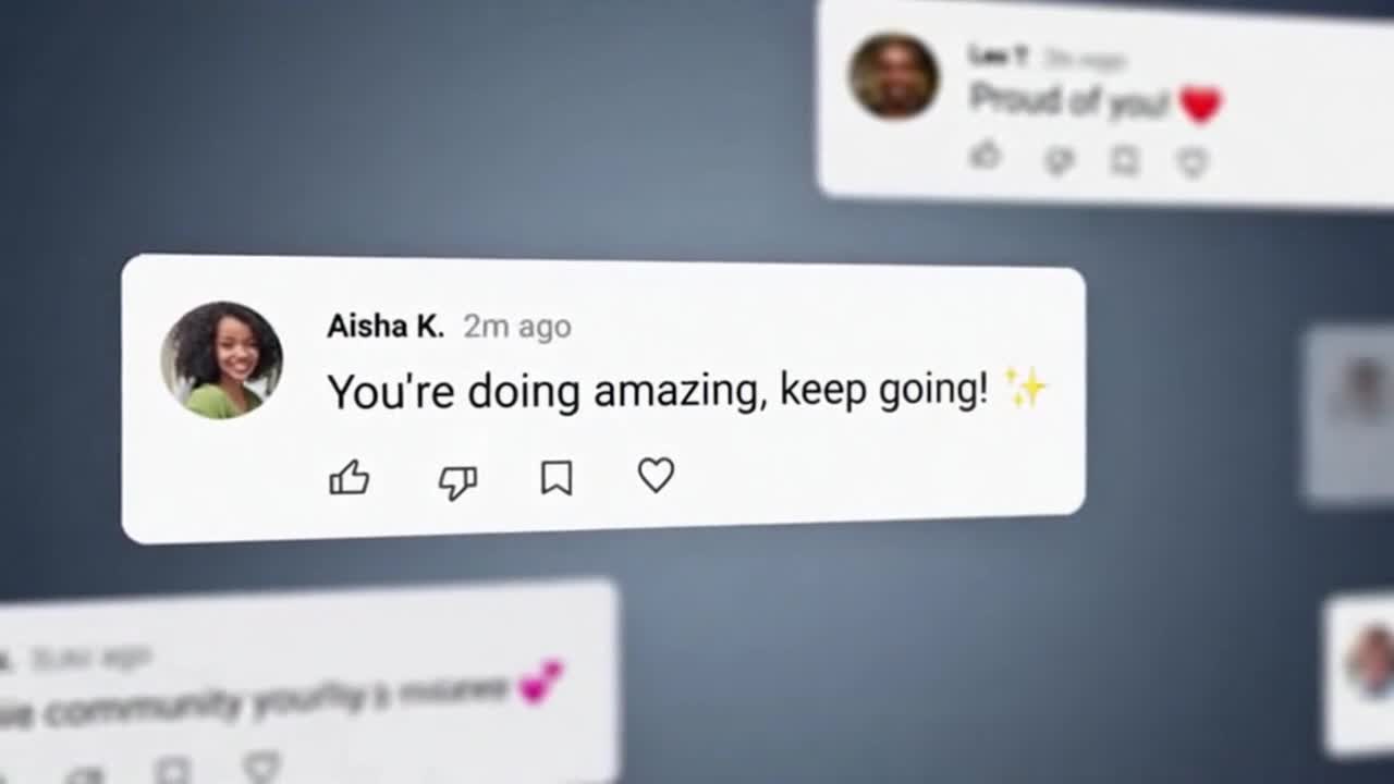 Friendly Community Reminder Encouraging Positive and Respectful Conversations Online