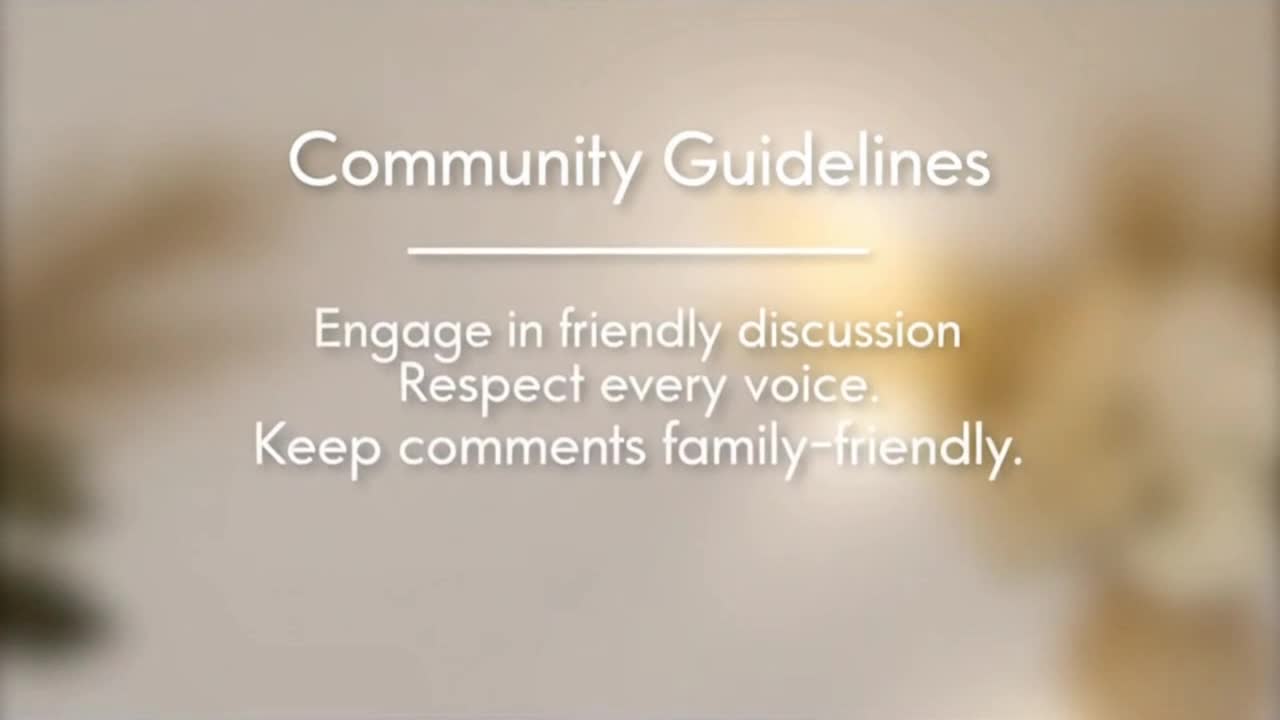 Friendly Community Reminder Encouraging Respectful and Positive Conversations Online