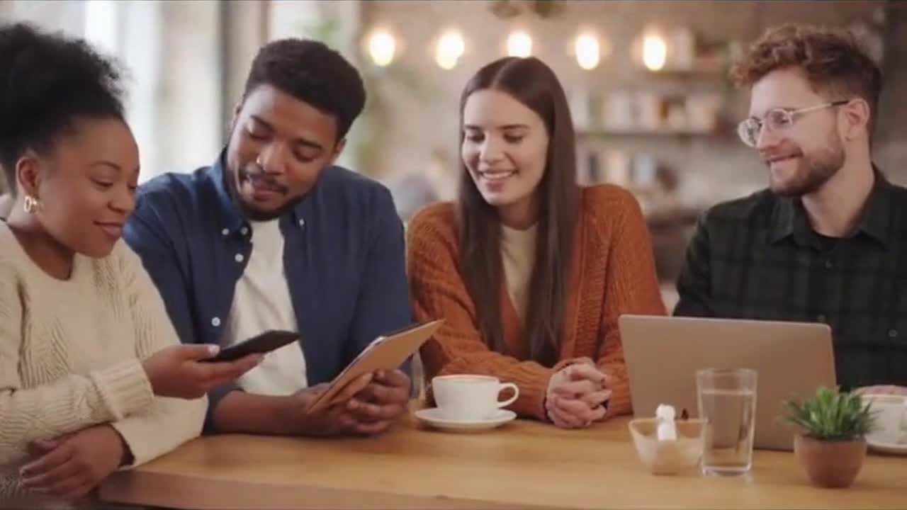 Friendly Community Reminder Encouraging Positive Conversations and Respectful Engagement Online