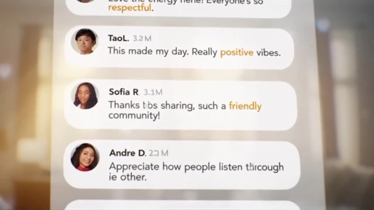 Creating a Friendly and Respectful Community Space Through Positive Online Conversations