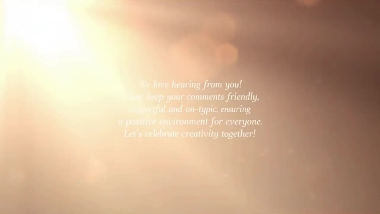 Friendly Community Reminder Encouraging Respectful Comments and Positive Creative Conversations