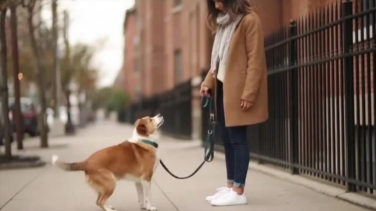 Cute Dogs Sharing Funny Everyday Moments With Their Human Owners in a Calm City Setting