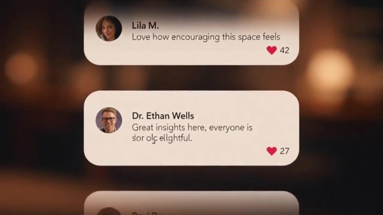 Friendly and Respectful Community Comments Encouraging Positive Engagement and Constructive Feedback