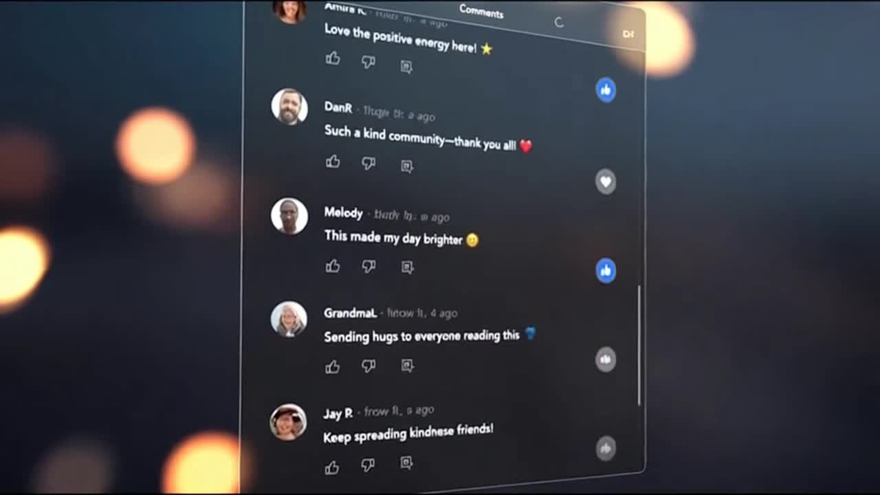 Friendly Community Reminder Encouraging Positive and Respectful Conversations Online