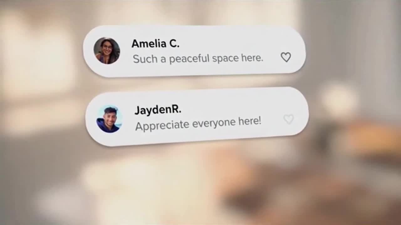 Friendly and Respectful Community Messages Appearing in a Calm Welcoming Comment Space