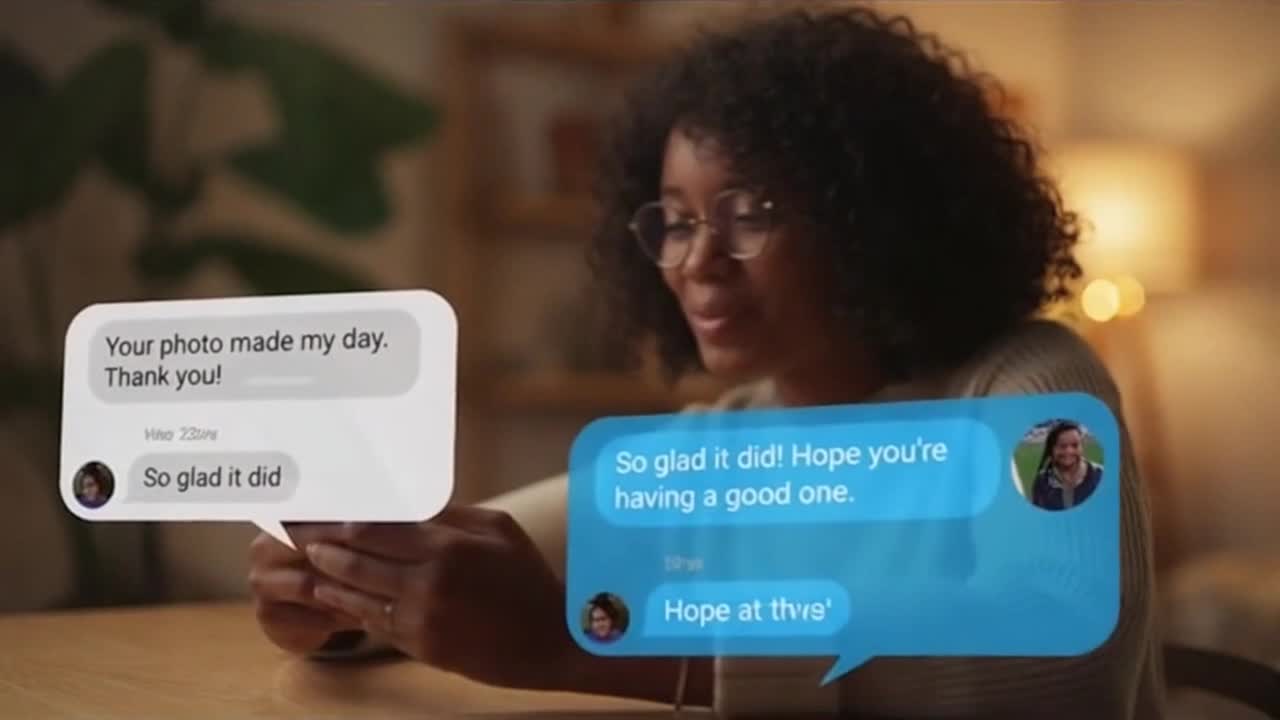 Friendly Online Community Message Encouraging Positive and Respectful Conversations