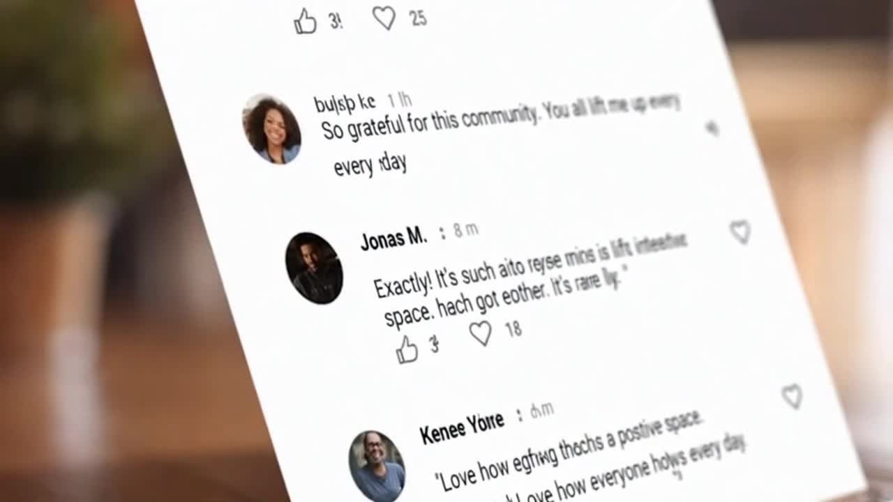 Friendly Online Community Message Encouraging Respectful Positive Conversations and Supportive Engag