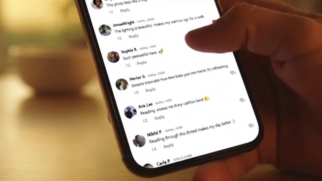 Friendly Community Reminder Encouraging Respectful Comments and Positive Conversations Online