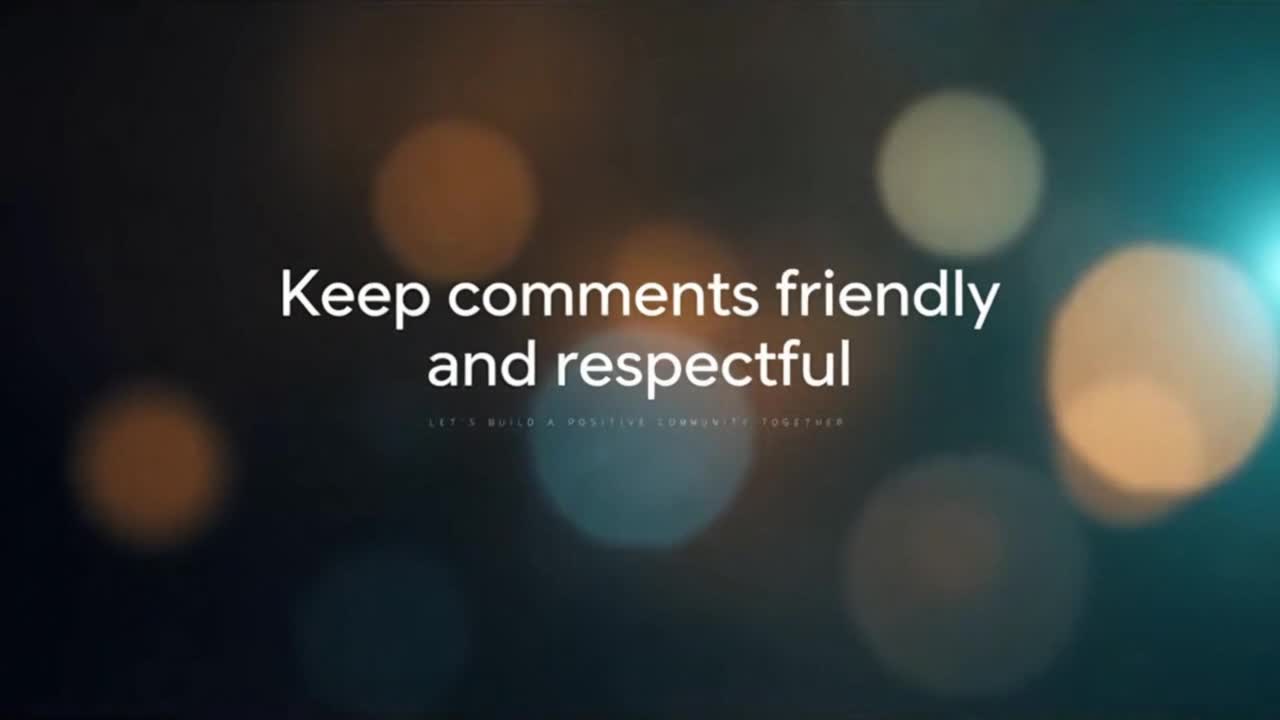 Friendly Community Reminder Encouraging Respectful and Positive Comments