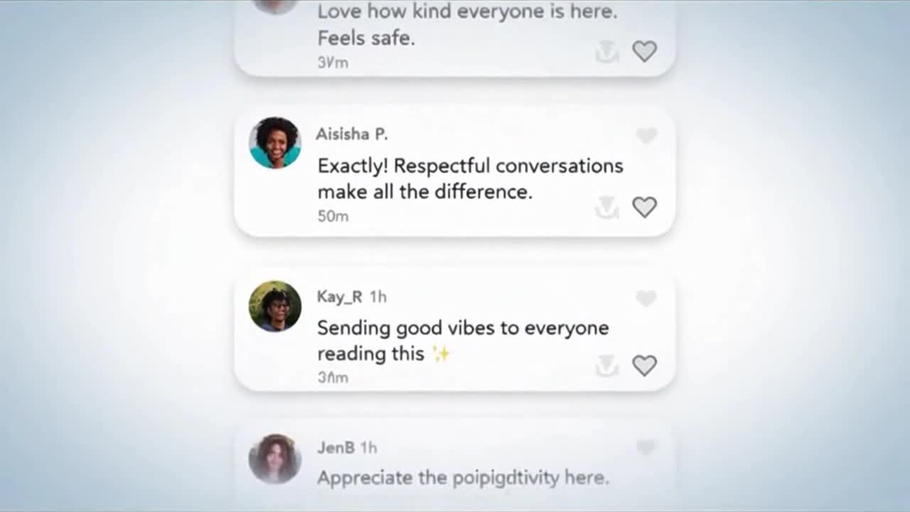 Creating a Friendly and Respectful Community Space Through Positive and Thoughtful Online Conversati