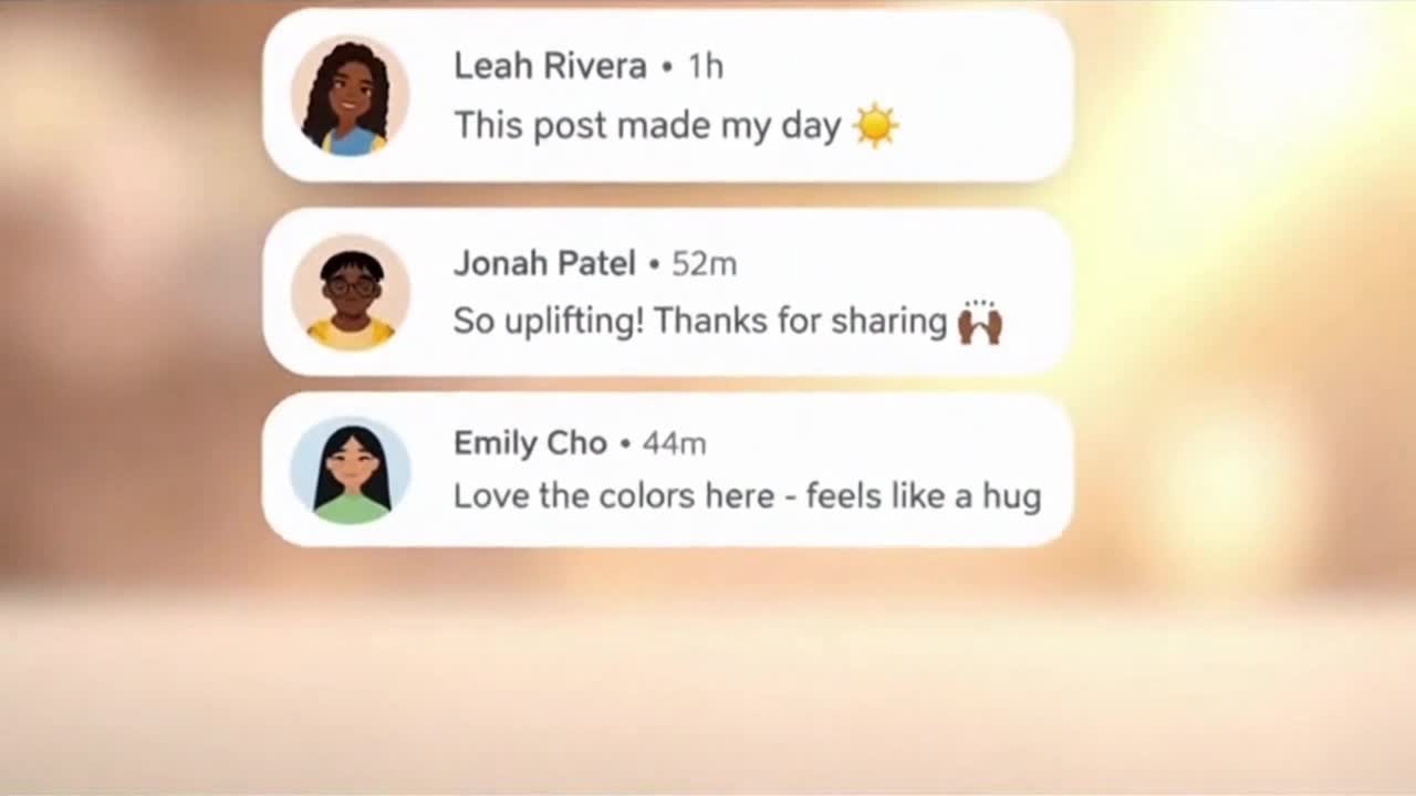 Friendly Community Reminder Encouraging Positive and Respectful Conversations Online